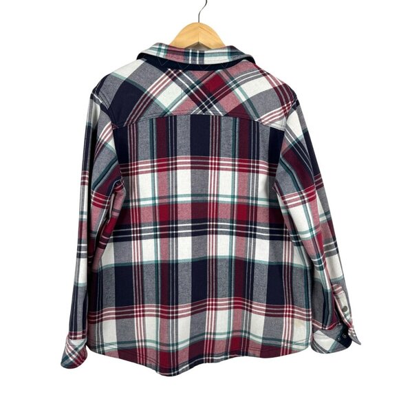 Orvis fleece lined plaid shacket preppy 90s sz XL - Picture 3 of 8